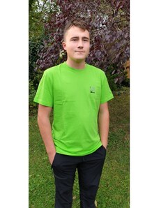 Pánské tričko Scharf s krátkým rukávem malé logo zelené