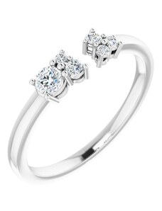 Salaba Diamantový otevřený prsten 123680 54mm