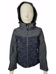 Chlapecká / dívčí softshellová bunda - NEVEREST I-6294C, tmavě šedá