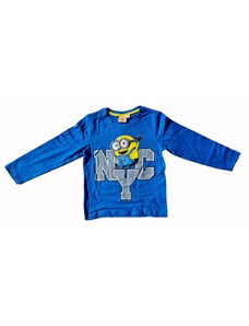 Mimoňi (Minions) Unisex tričko s dlouhým rukávem Mimoni - modré