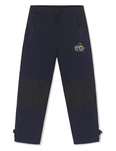 Chlapecké zateplené šusťákové kalhoty KUGO DK7098M - temně modré