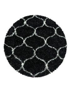 Ayyildiz koberce Kusový koberec Salsa Shaggy 3201 anthrazit kruh - 80x80 (průměr) kruh cm
