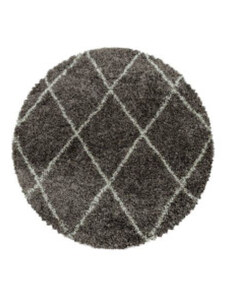 Ayyildiz koberce Kusový koberec Alvor Shaggy 3401 taupe kruh - 80x80 (průměr) kruh cm
