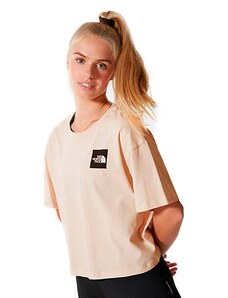 THE NORTH FACE Růžové crop tričko Cropped Fine Tee XS