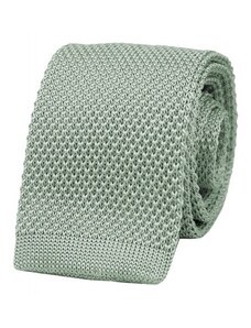 BUBIBUBI Zelená pletená kravata Mint