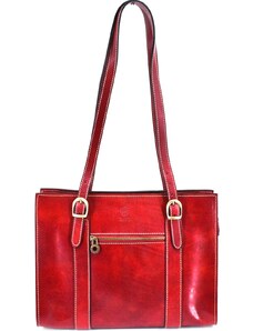 Dámská kožená kabelka Arteddy - červená