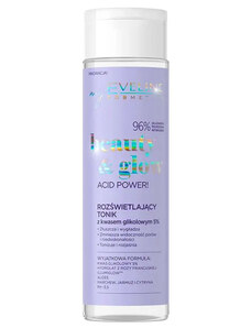 Eveline cosmetics Beauty & Glow Rozjasňující tonikum s 5% kyselinou glykolovou 200 ml