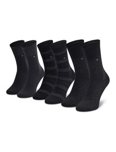Tommy Hilfiger dámské černé ponožky 3pack
