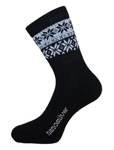 nanosilver Termo ponožky SNOW černé