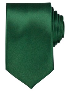 Quentino Smaragdově zelená pánská kravata lesklá