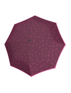 Doppler Fiber Magic Style - dámský plně automatický deštník, růžová, geometrický / abstraktní
