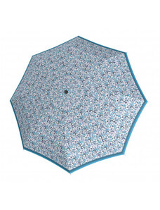 Doppler Fiber Magic Sprinkle - dámský plně automatický deštník, modrá, geometrický / abstraktní