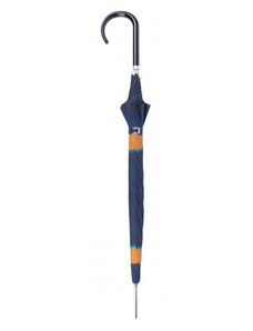 Doppler Carbonsteel Long Automatic London - dámský holový vystřelovací deštník, modrá, proužek