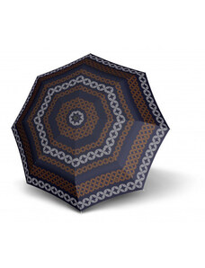 Doppler Fiber Mini Graphics - dámský skládací deštník, modrá, geometrický / abstraktní