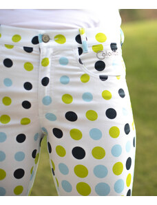 Dámské golfové kalhoty Colorido s puntíky