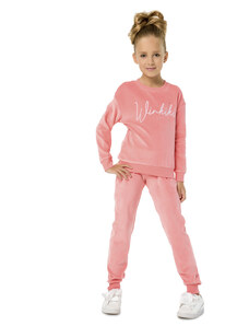 Winkiki Kids Wear Dívčí mikina Velur Winkiki - růžová Barva: Růžová, Velikost: 128