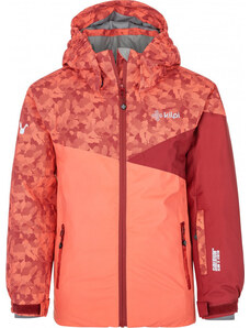 Dívčí lyžařská bunda KILPI Saara-jg tmavě červená