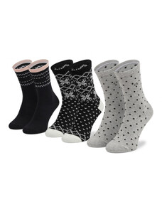 Calvin Klein dámské vzorované ponožky 3 pack