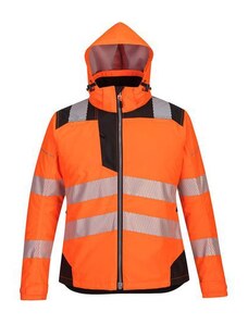 No brand Dámská zimní bunda PW3, černá/oranžová, vel. L