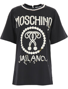 Moschino Tričko pro ženy, Černá, Bavlna, 2024, 38 40