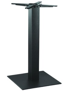 Pedrali Černá kovová stolová podnož HARD 40 x 40 cm