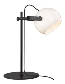 Opálově bílá plastová stolní lampa Halo Design DC