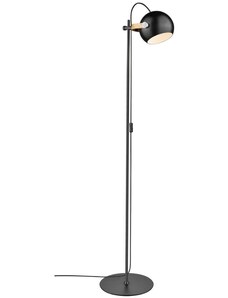 Černá kovová stojací lampa Halo Design DC 150 cm