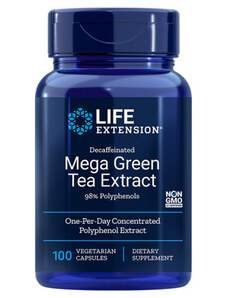 Life Extension Decaffeinated Mega Green Tea Extract 100 ks, kapsle, EXP. 04/2023