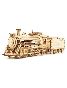 Robotime dřevěné 3D puzzle Parní lokomotiva MC501