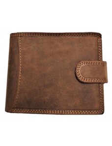 Pánská kožená peněženka se zadní kapsou světle hnědá