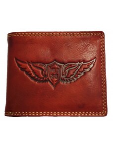 Pánská kožená peněženka křídla red