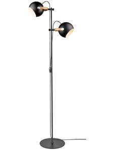 Černá kovová stojací lampa Halo Design DC II. 150 cm