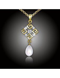 Elanis Jewel Perlový náhrdelník Feria White Pearl Gold