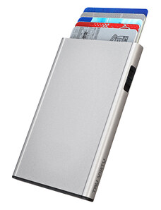 Tru Virtu Card Case Click & Slide - silk silver arrow