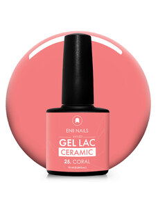 ENII NAILS Gel lak Ceramic 25 Coral - gelový lak bez HEMA, 10 ml