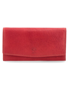 Dlouhá kožená peněženka Poyem 5215 červená