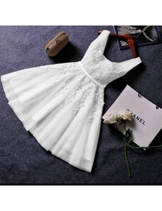Krátké krémové svatební šaty s tylovou sukní Andromeda