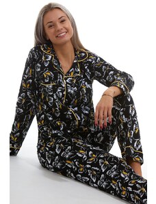 Naspani Elegantní pyžamo pro ženy Motýlci 1B1323