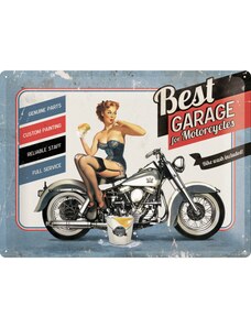 Nostalgic Art Plechová cedule Best Garage For Motorcycles 30 x 40 cm
