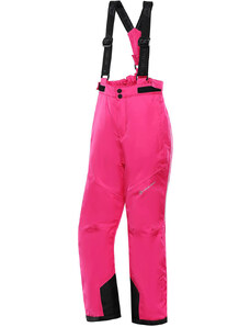Alpine Pro Aniko 5 Dětské lyžařské kalhoty KPAU239 pink glo 92-98