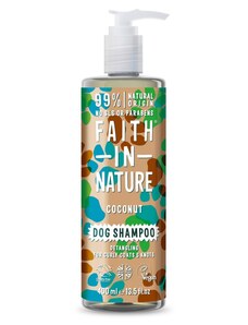 Kokosový šampon pro kudrnaté psy - snadné rozčesání 400ml Faith in Nature