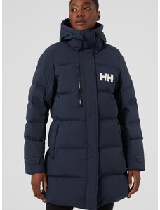 Tmavě modrý dámský zimní prošívaný kabát HELLY HANSEN - Dámské