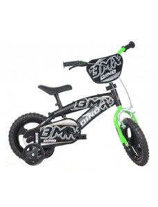 Dino Bikes Dětské kolo Dino BMX 125XL černo-zelené 12