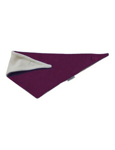 Veselá Nohavice Microfleecový nákrčník trojúhelník fialovo-béžový