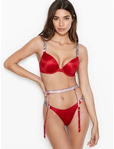 Victoria's Secret Podvazkový pás s kamínky Shine Strap Garter Belt Lipstick