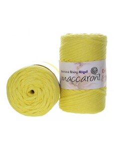 Maccaroni Bavlněná šňůra ABIGAIL 5 mm - světle žlutá 03-406