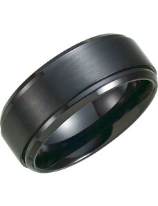 Salaba Černý titanový prsten JOHN T1021 62mm