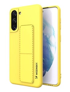 WOZINSKY Wozinsky pouzdro Kickstand pro Samsung Galaxy S21 5G žlutá