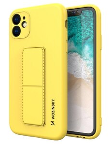 WOZINSKY Wozinsky pouzdro Kickstand pro Xiaomi Redmi Note 9 žlutá