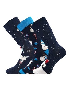VÁNOCE - vánoční veselé ponožky Boma - SNÍH